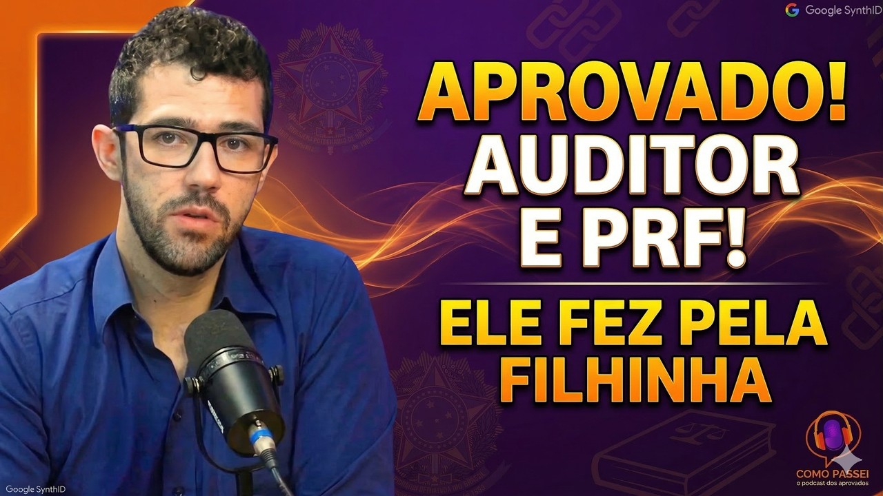 Aprovado Concurso P&uacute;blico Auditor e PRF | Podcast: Gabriel Torraca