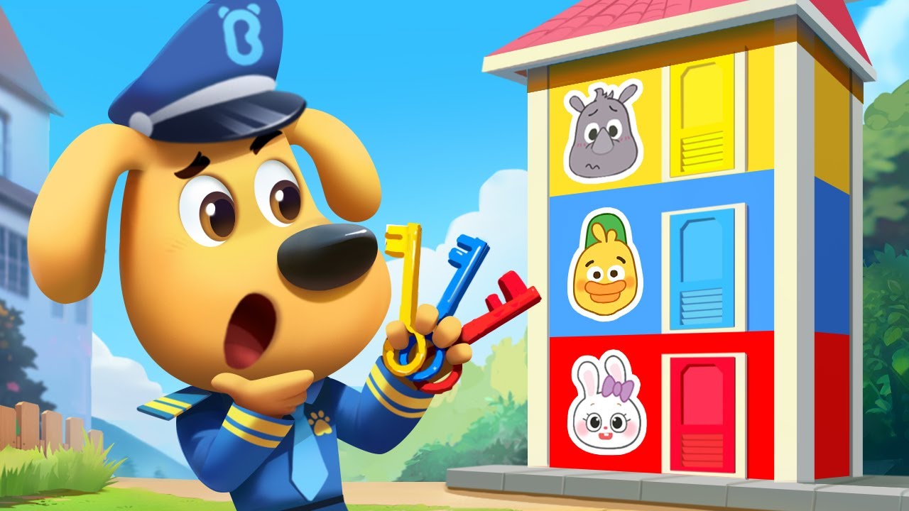 Police Find the Missing Keys | Safety Rules | Funny Stories for Kids | Sheriff Labrador | BabyBus
