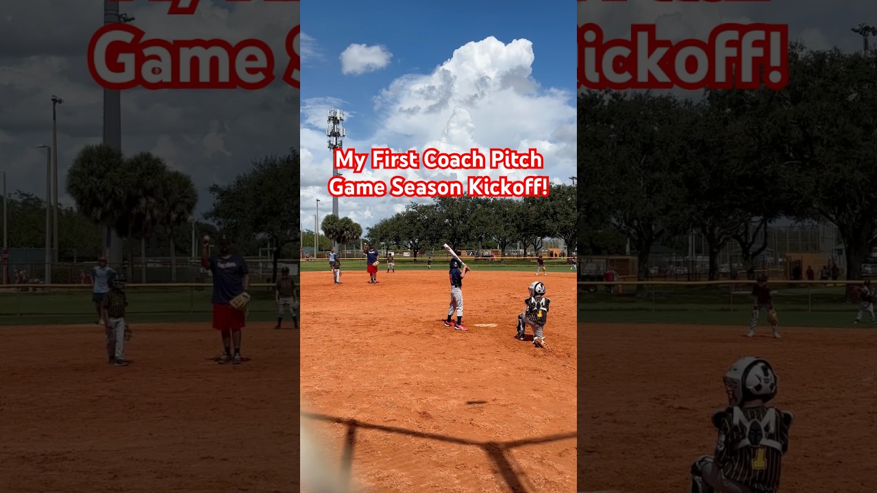 First Coach Pitch Game!  #shorts #beisbolista #playball