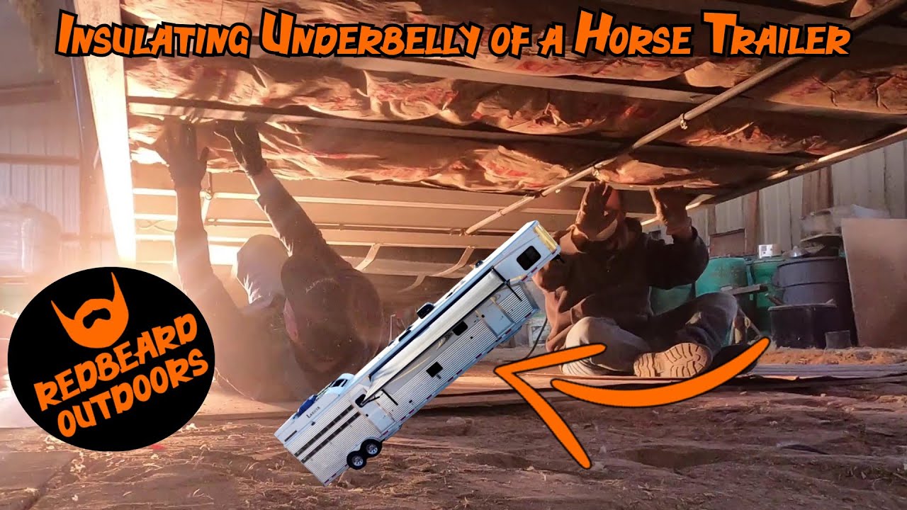 Insulating the Underbelly, Black Tank, and Gray Tank of your Horse Trailer. My pipes were freezing!