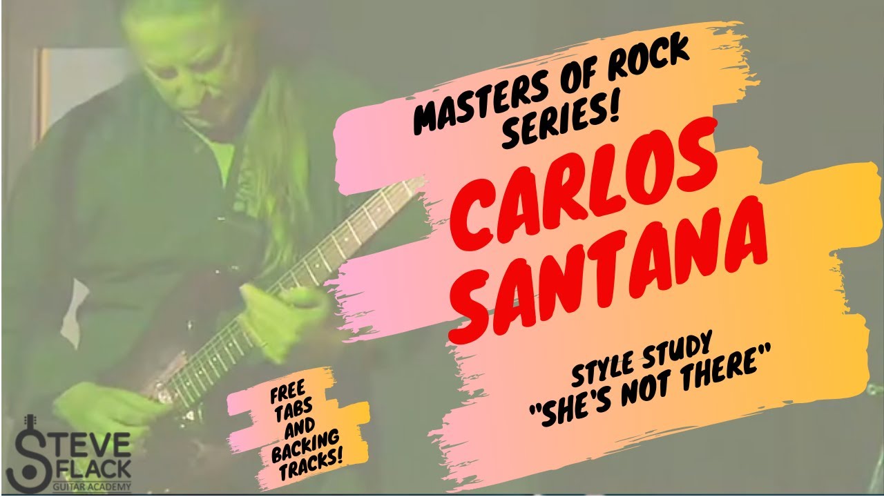 Guitar Tutorial (Lesson): Style Study Pt 4 Carlos Santana "She's Not There"