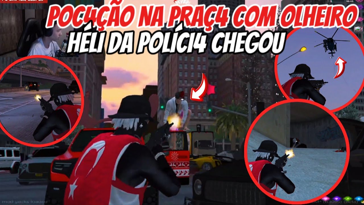 TROC4ÇÃO NA PR4Ç4 COM OS OLHEIRO TROP4 DEU VOZ😱|HÉLI DA PM CHEGOU DEU RUIM!😱🔥|HYPERP🇹🇷