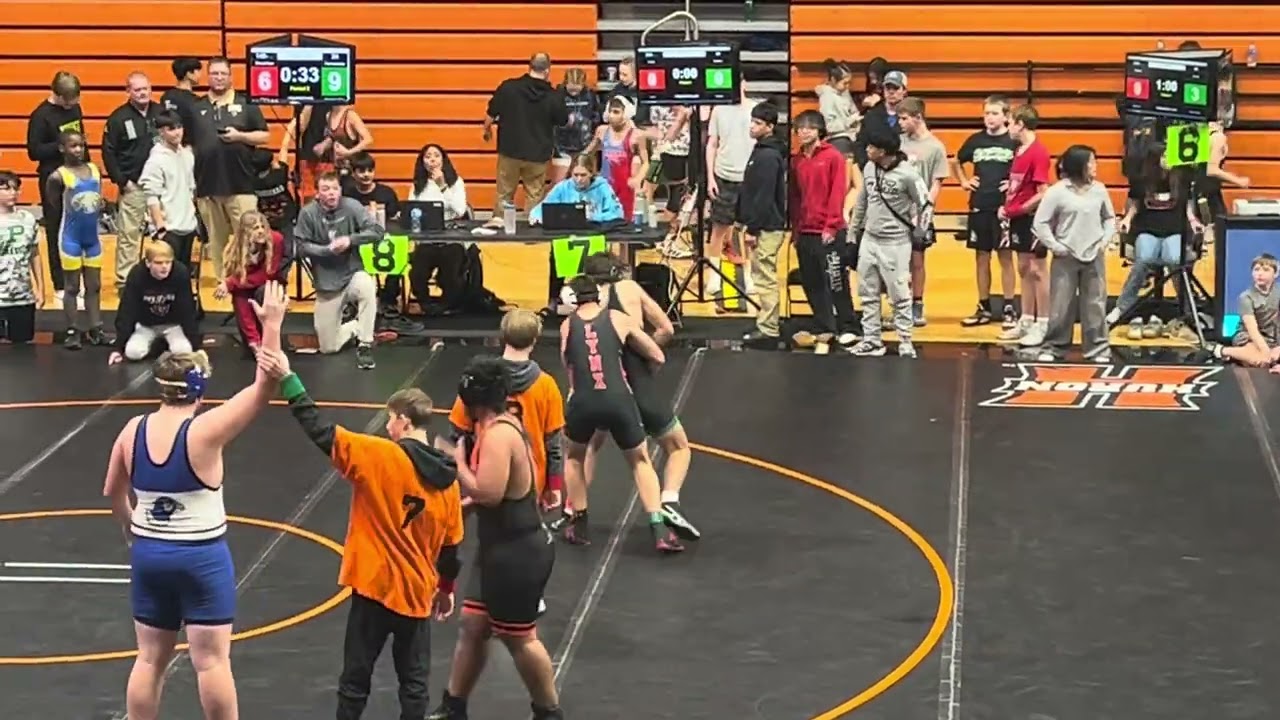 1/17/26 Josiah at Huron Tournament Match 1