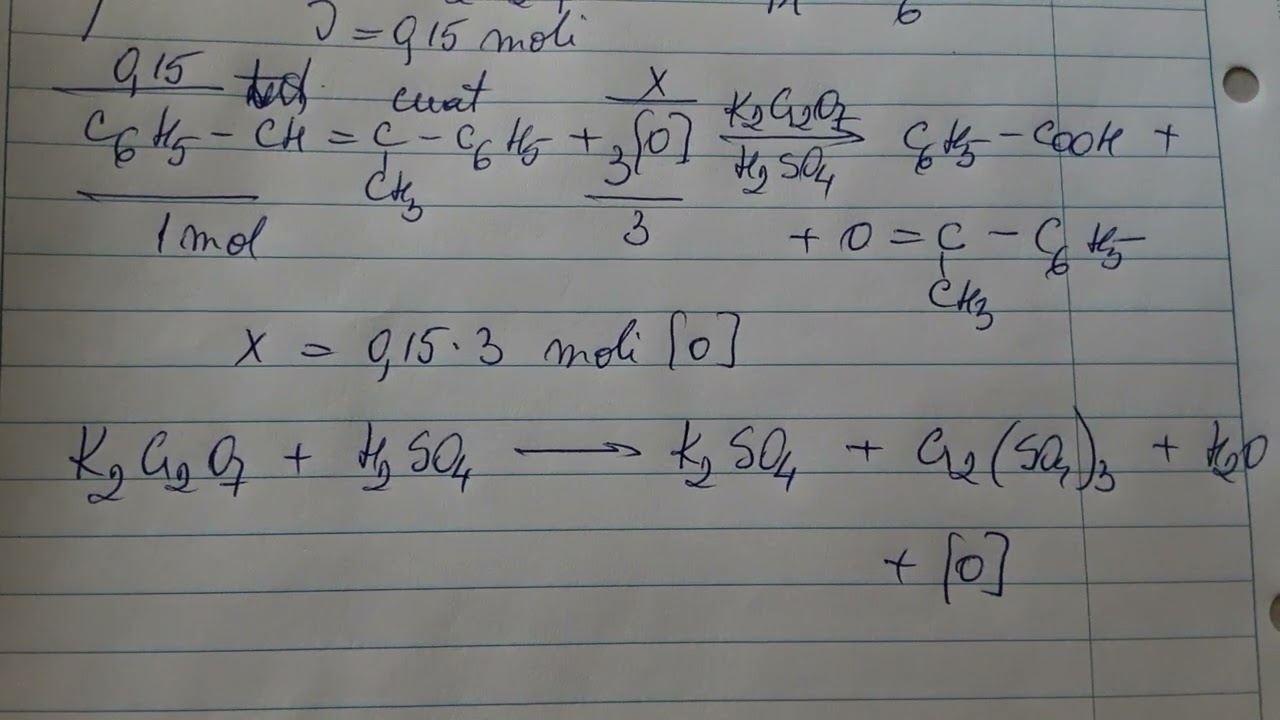 Aplicație la reactia de oxidare energica a alchenelor @Chimiepentrunota10 