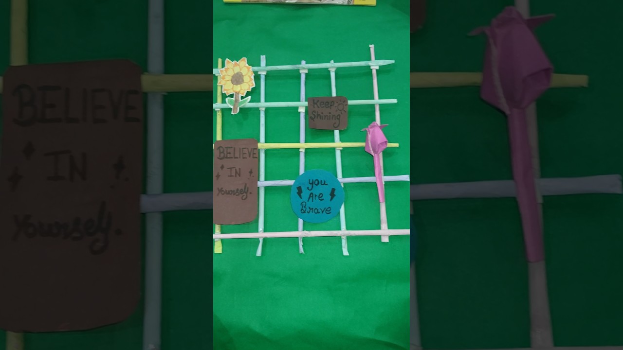 wall grid made from paper  