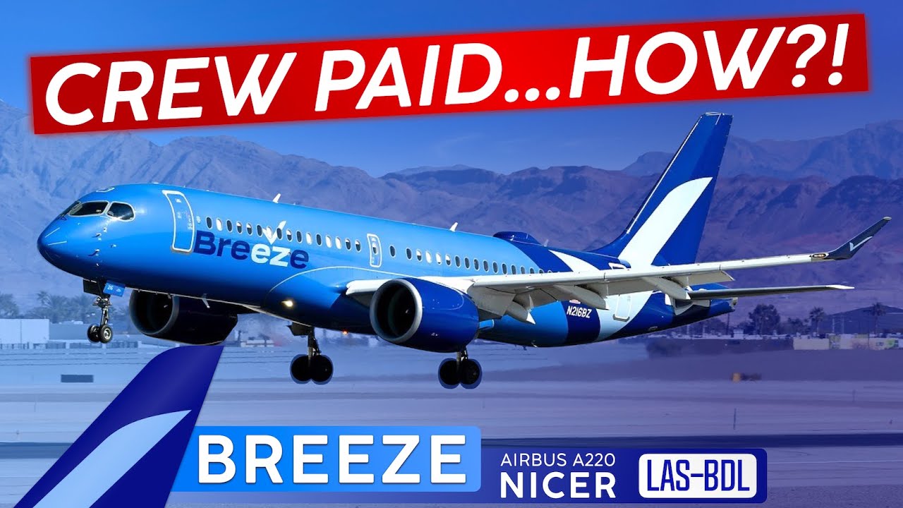 America's (Successful) Odd Ball Airline · BREEZE AIRWAYS A220 "Nicer"  🇺🇸 Las Vegas to Hartford