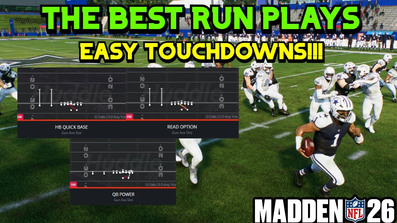 TOP 3 BEST RUN PLAYS IN THE GAME - MADDEN 26