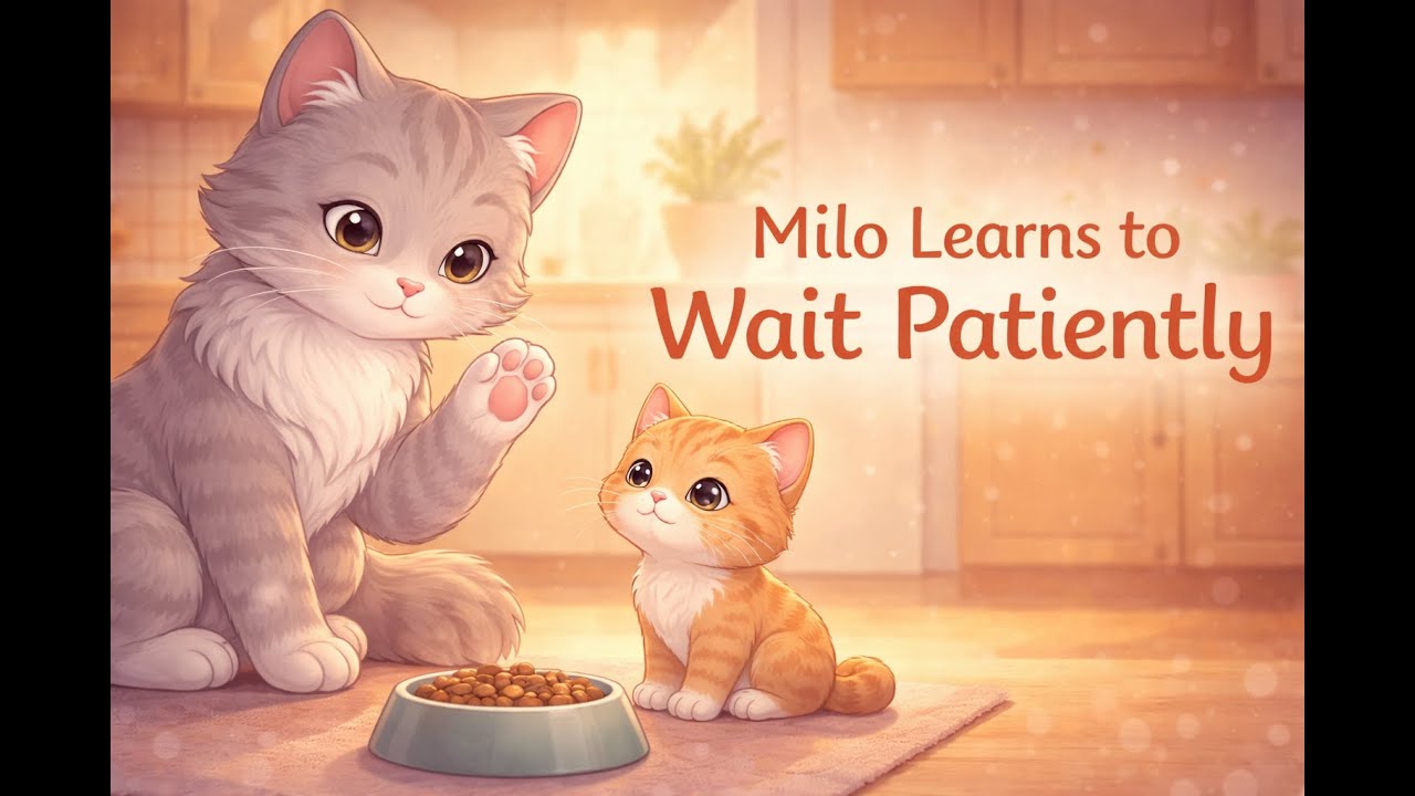 Milo Learns to Wait Patiently | Gentle Cat Story for Kids