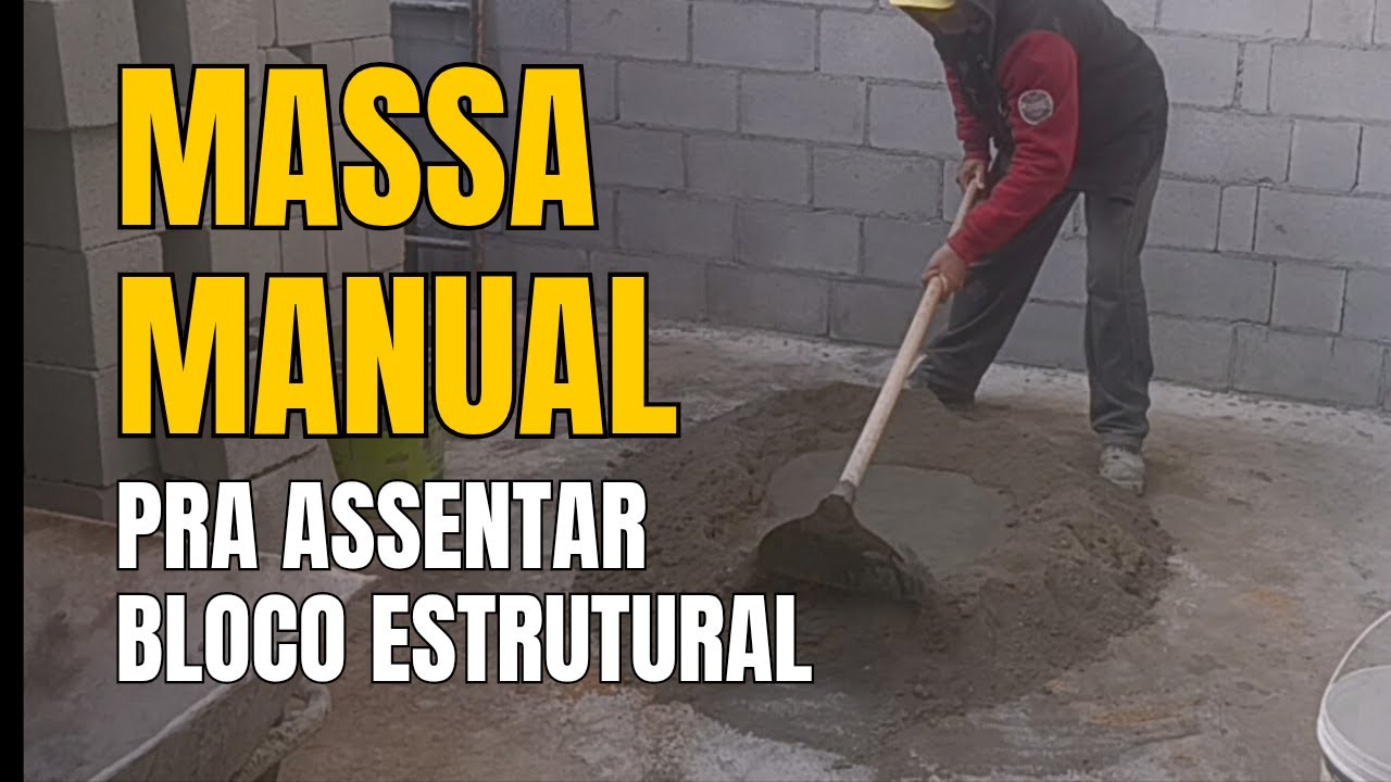 🧑&zwj;🎓MASSA PRA ASSENTAMENTO DE BLOCO ESTRUTURAL [PASSO &Aacute; PASSO]