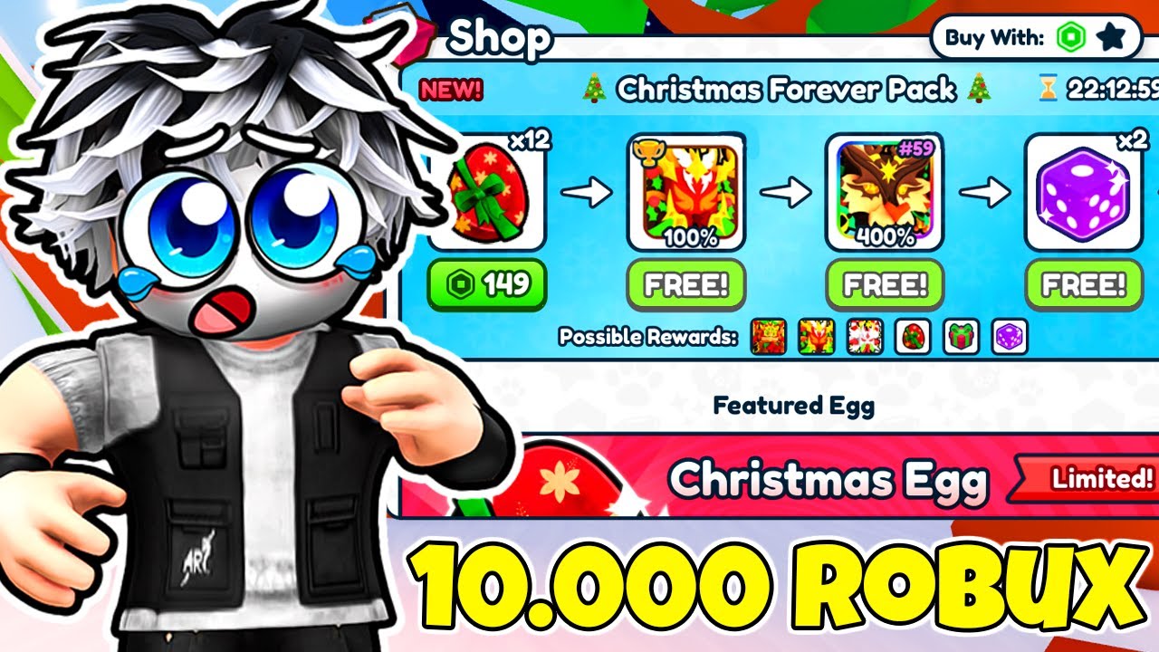WYDAŁEM 10.000 ROBUX NA CHRISTMAS FOREVER PACK W REBIRTH CHAMPIONS ULTIMATE! Roblox