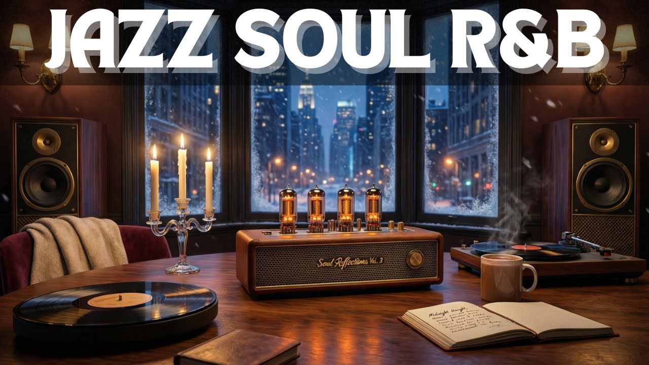 Cozy Winter Smooth Jazz & Soulful RnB Instrumental for Stress Relief and Calm Late Night Comfort