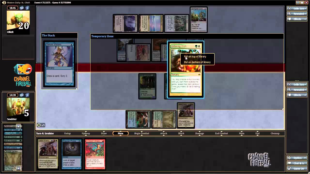 Channel Smdster -  Modern Jeskai Ascendancy Combo (Match 4, Game 3)