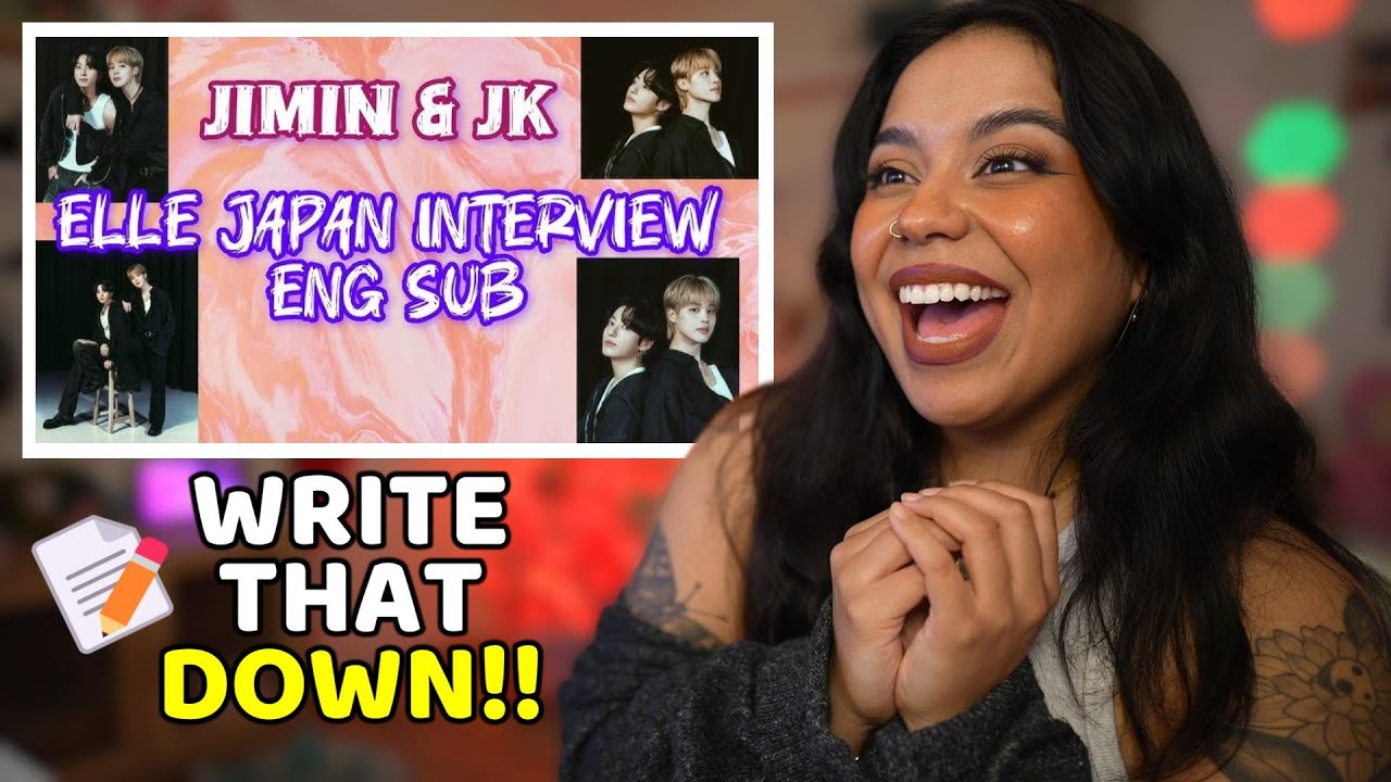 BTS JIMIN & JUNG KOOK｜ASK ME ANYTHING｜ELLE Japan Interview REACTION!