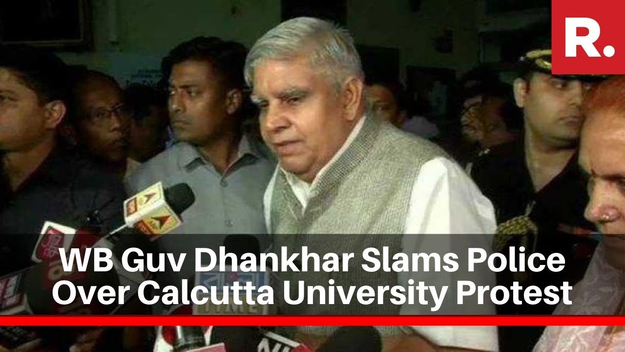 'Total Failure Of State To Maintain Law & Order': WB Guv Dhankar On Calcutta University Protests