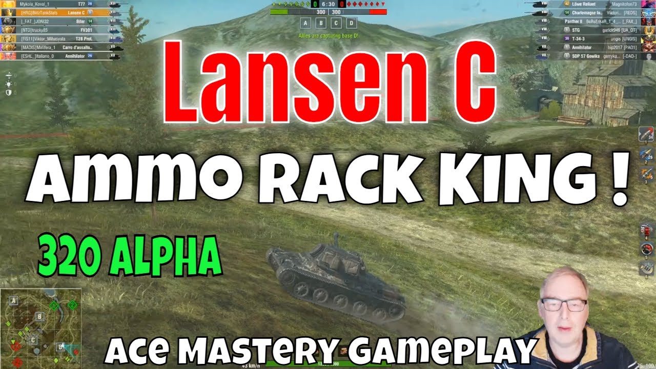Lansen C — лучший средний танк 8-го уровня? | Геймплей World of Tanks Blitz