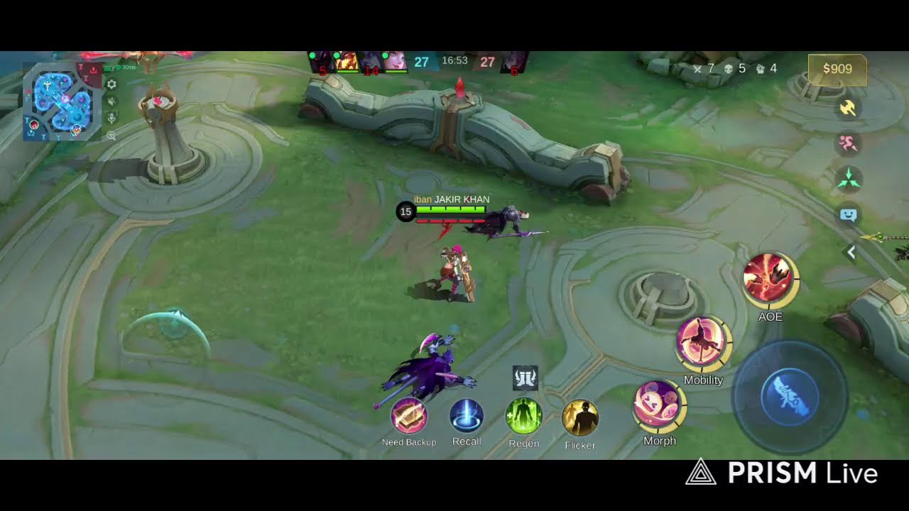 Live streaming of Game of BD