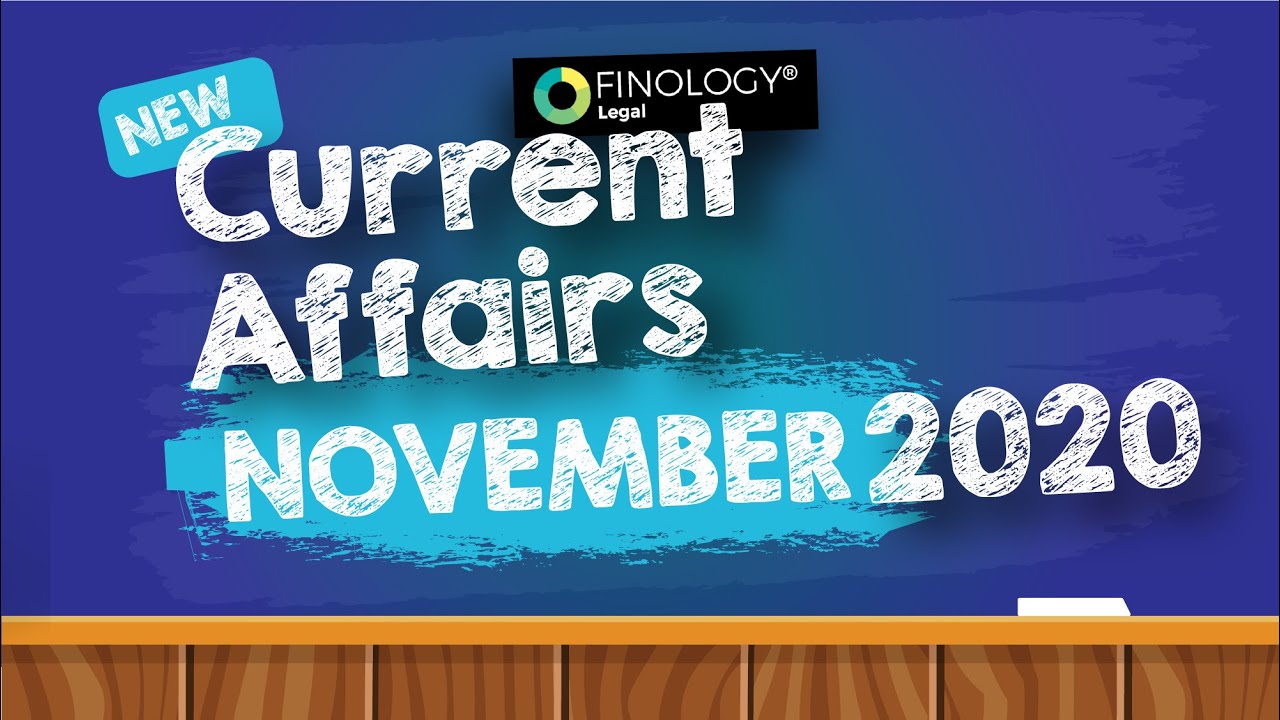 November 2020 Current Affairs