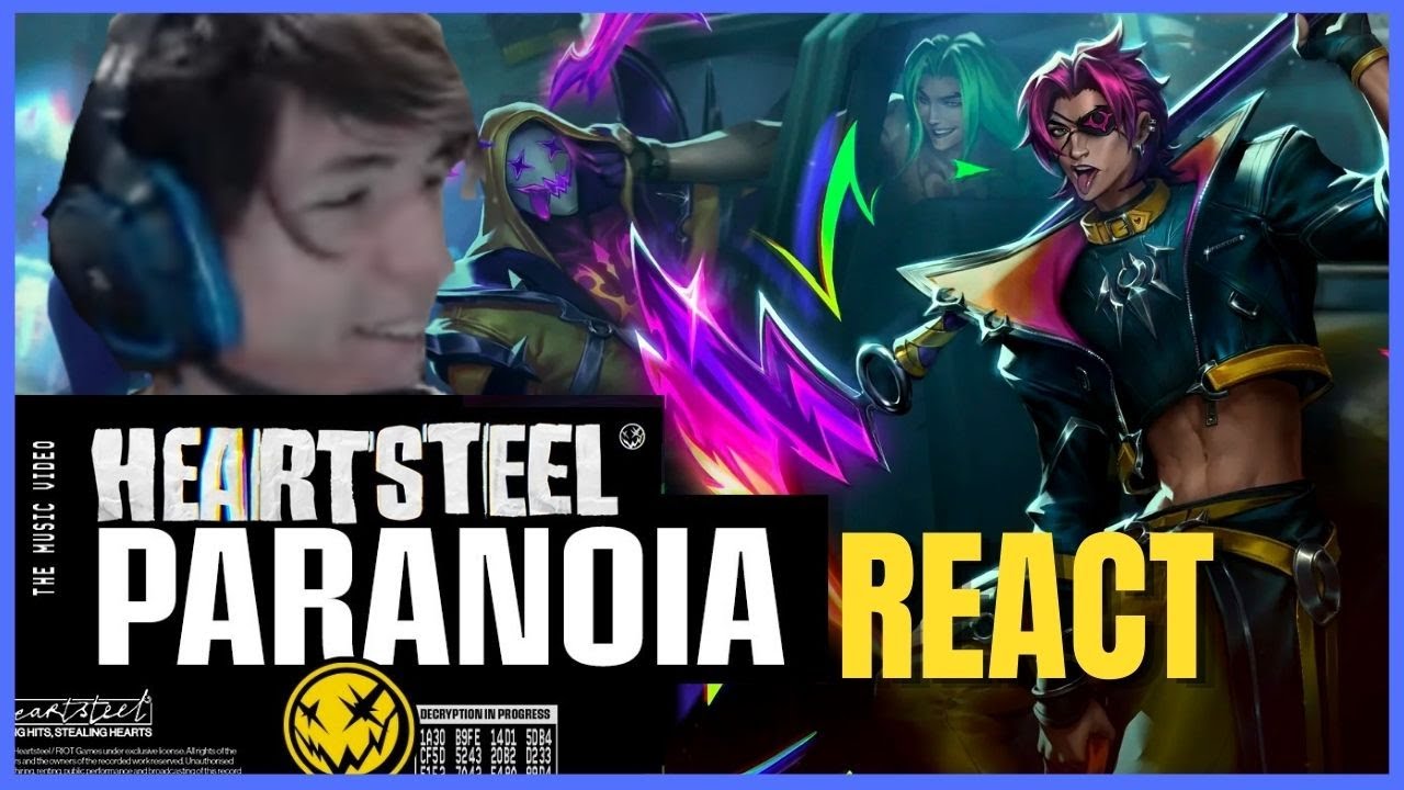 HEARTSTEEL - PARANOIA ft. BAEKHYUN, tobi lou, ØZI, and Cal Scruby (RANK 1 KAYN REACTION!)