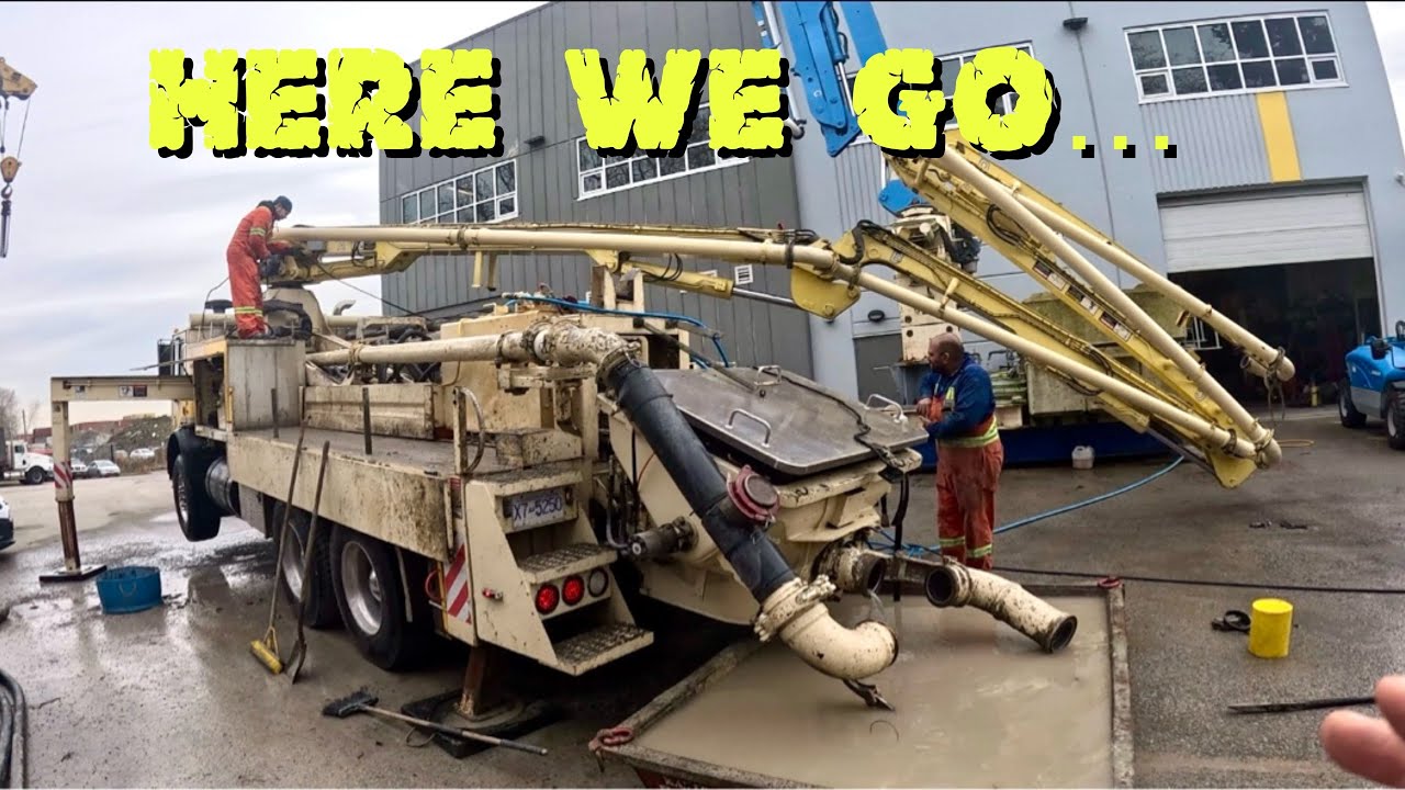 Shop Day/World of Concrete Review (and a boom rolls back into the yard half full of concrete)… 