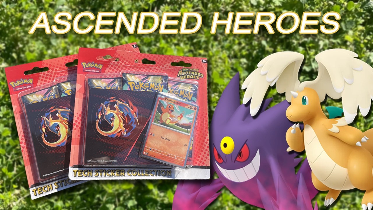 Ascended Heroes Tech Sticker Collection Unboxing [ASMR]