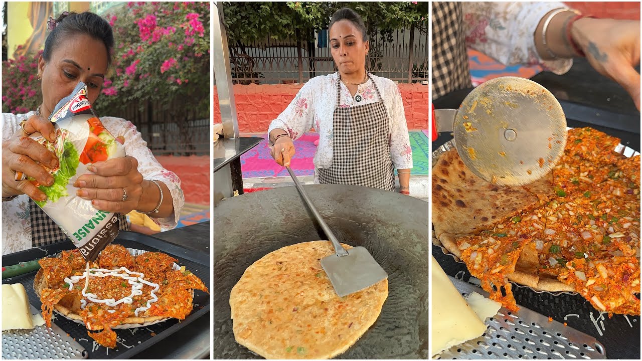 Sp. Maharaja Paratha & Kashmiri Pulav | Viral Paratha Lady | Sujal Paratha | Surat Street Food