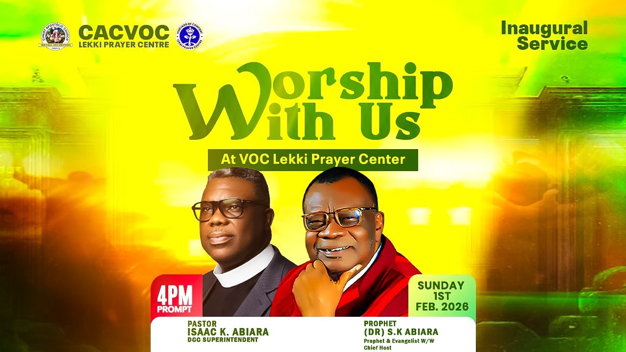 CACVOClekki - Inaugural Service  || FEB. 1, 2026|| PASTOR ISAAC ABIARA
