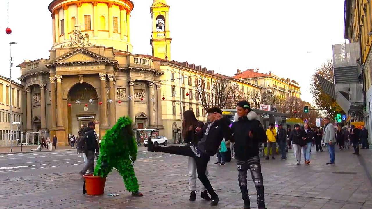 Bergamo Street Prank | Bushman Leaves Everyone Speechless