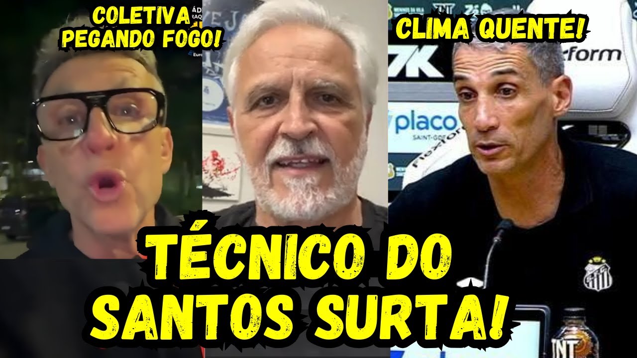 🚨 CLIMA PESADO NA VILA! TÉCNICO DO SANTOS SOB PRESSÃO, ASSUME CULPA COM ELENCO E GERA REVOLTA!