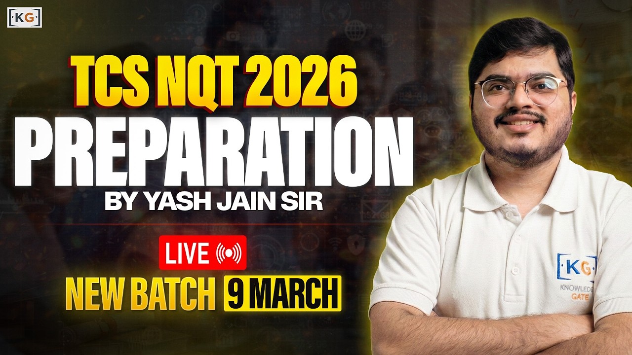 🚨 TCS NQT Preparation Live Batch | Starting 9 March | Crack TCS Ninja, Digital & Prime