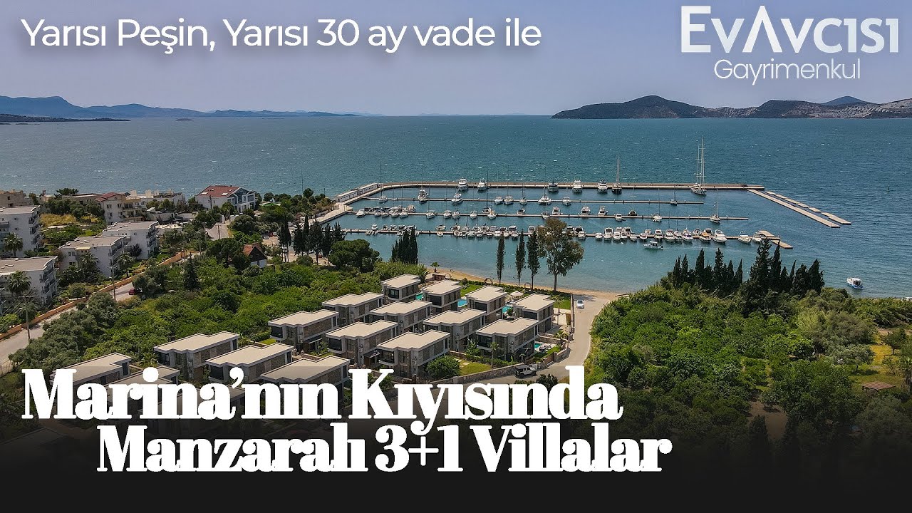 Güllük'te Marina'nın Kıyısında Manzaralı 3+1 Villalar, 30 ay vade imkanı | Proje Avcısı 4