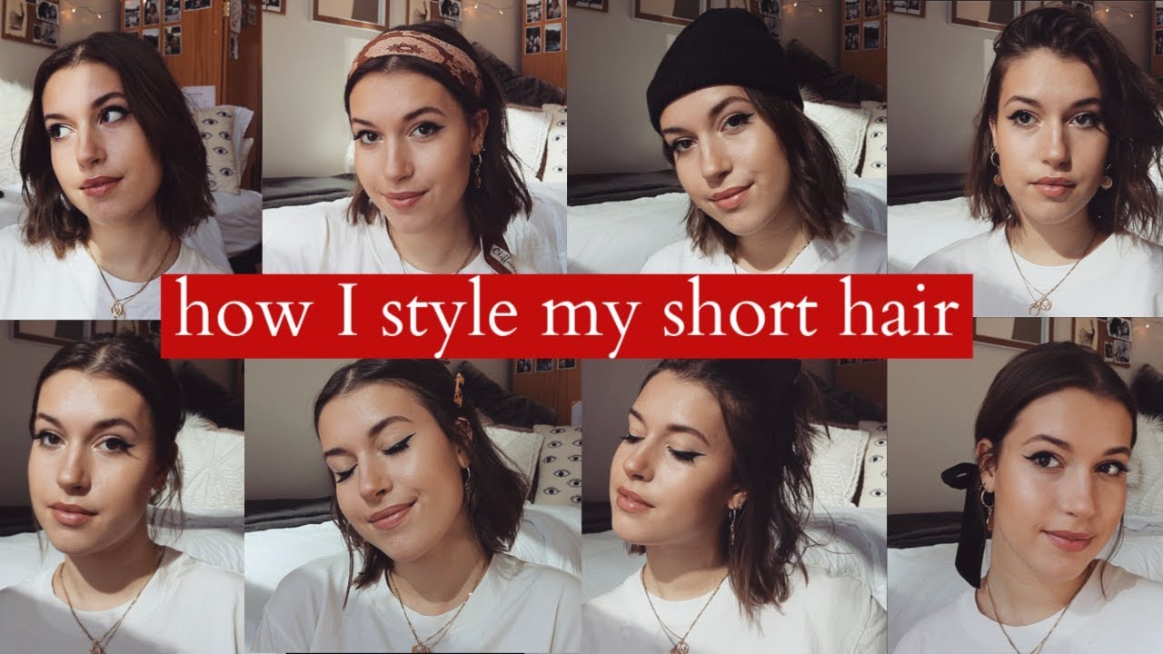 How I Style My Short Hair // 10 easy styles!
