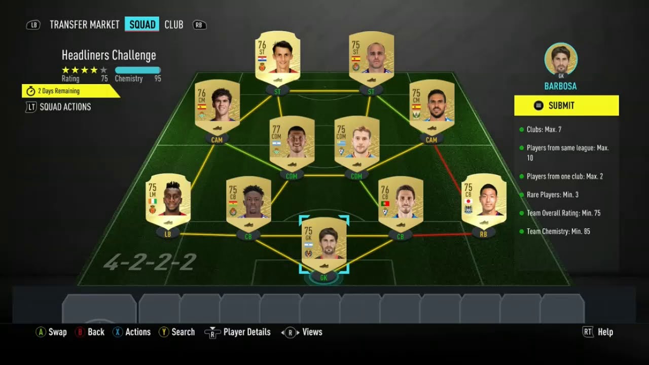 HOW TO COMPLETE THE NEW FIFA 20 HEADLINERS CHALLENGE SBC!!!!