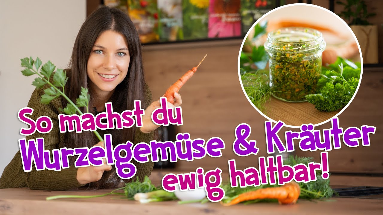 So machst du Wurzelgem&uuml;se & Kr&auml;uter ewig haltbar - ganz nat&uuml;rlich wie fr&uuml;her! 🥕🌱 #garten #gem&uuml;se