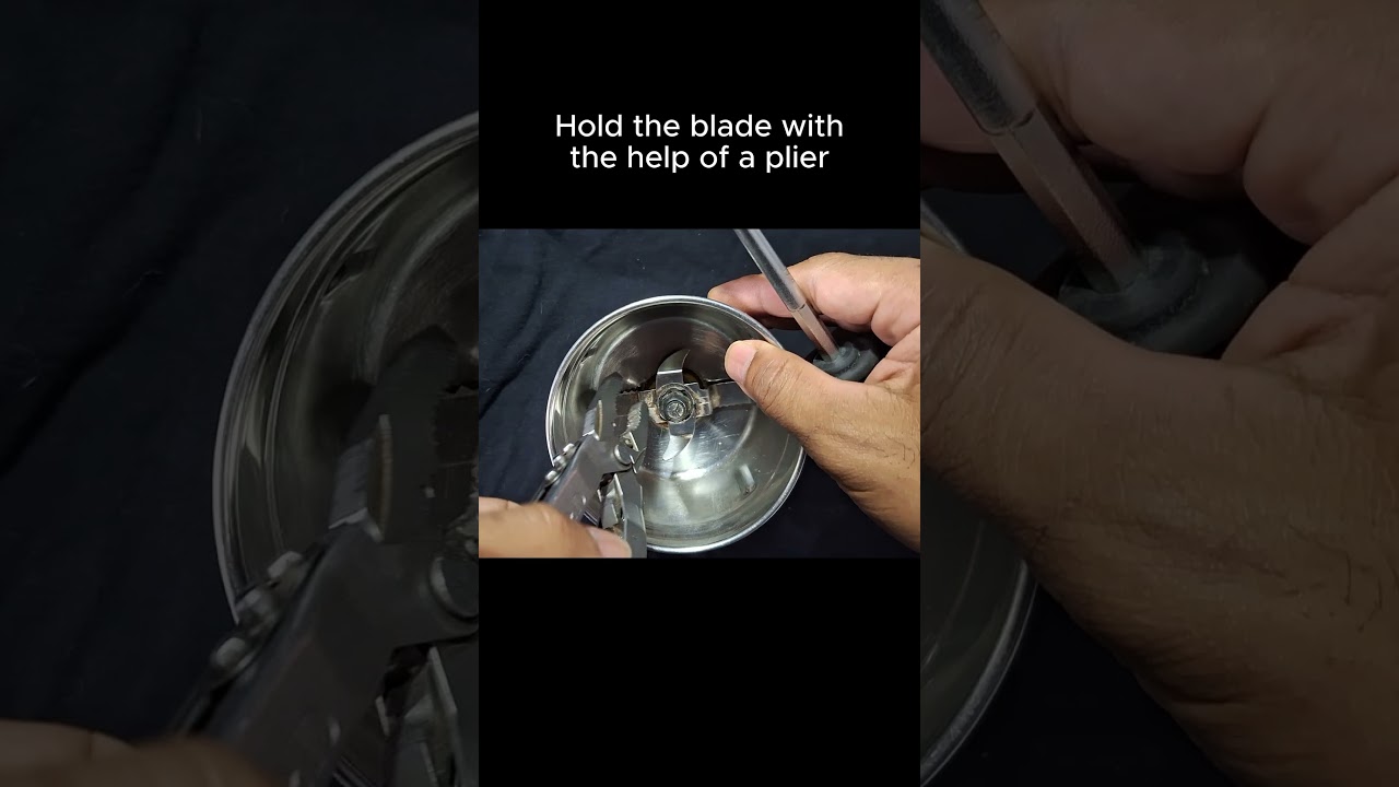 How to remove the blade from a mixer grinder jar. #Shorts #howto #grinder #blade