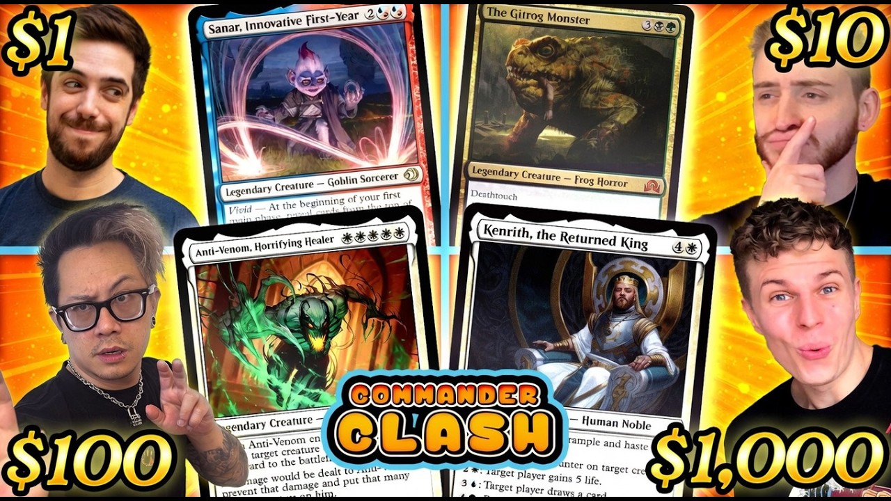 $1 против $10 против $100 против $1000 | Commander Clash
