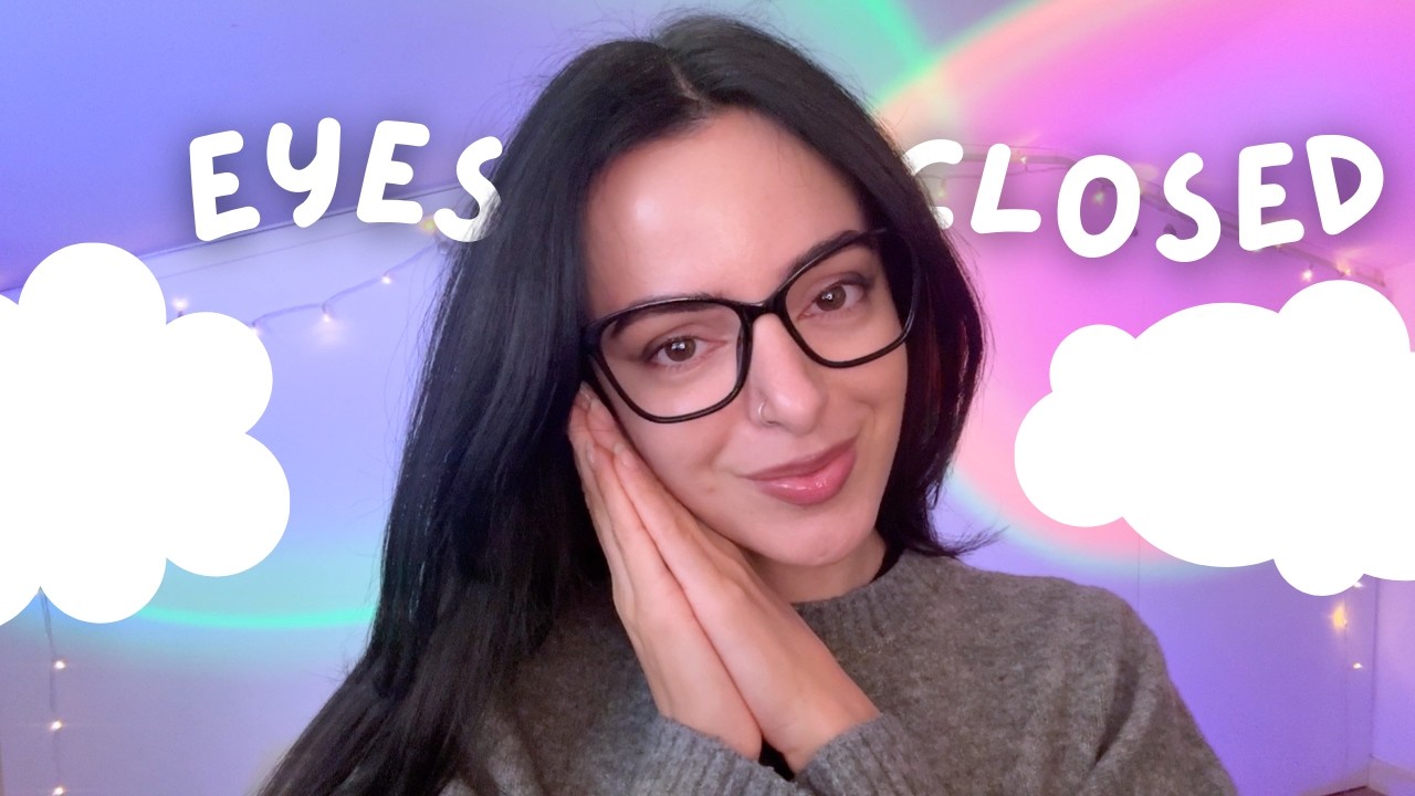 ASMR Eyes Closed Visualization ☁️✨ Mind Tracing & Micro Tasks to Keep Your Mind Occupied (Dim Light)