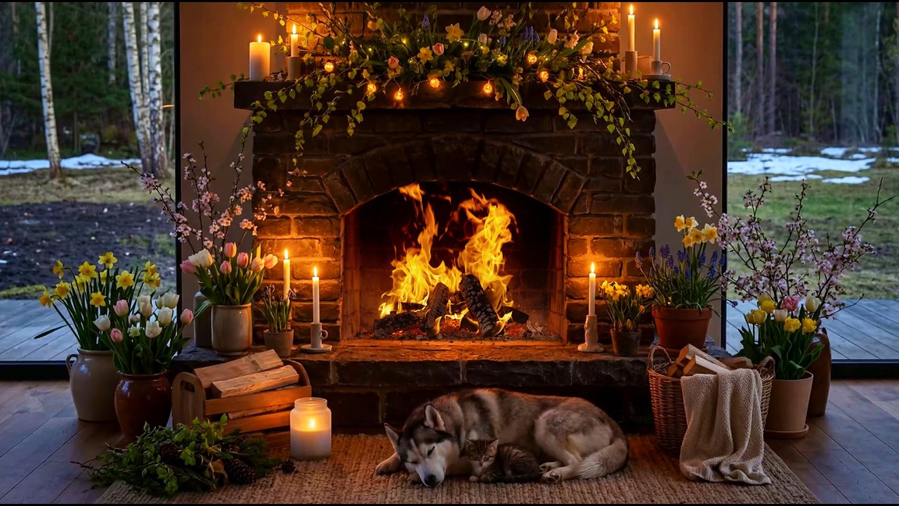 Instant Sleep Fireplace 🔥😴 Relaxing Nature Sounds for Deep Sleep and Calm Nights Fast