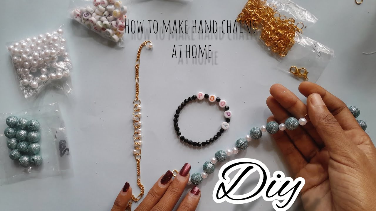 കൈ ചെയിൻ എങ്ങനെ എളുപ്പത്തിൽ ഉണ്ടാക്കാം #braceletmaking #craft #diy #handmade #instagram #instavideo