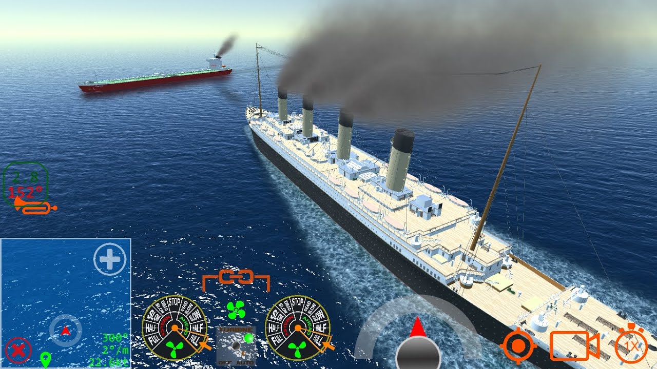 RMS Olympic Sinking - Ship Handling Simulator - Ship Mooring 3D