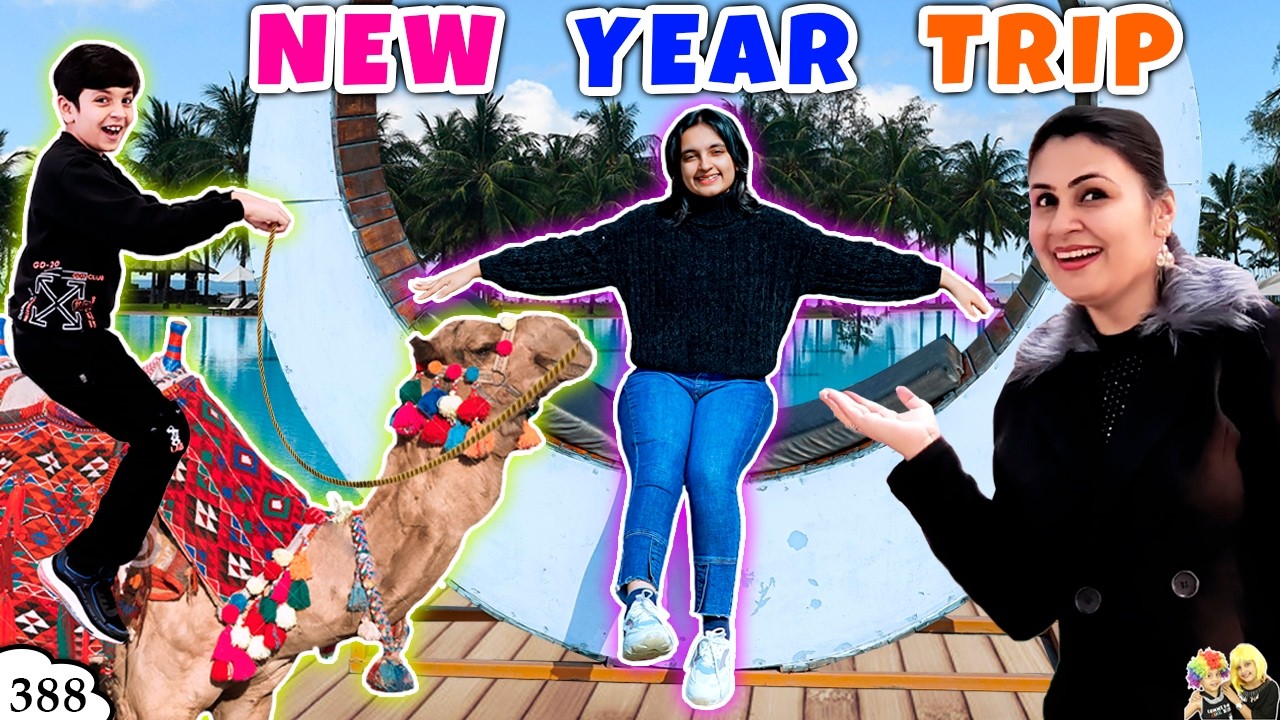 NEW YEAR TRIP | Family Travel Vlog | Zorbing, Pottery, Movie, Archery | Aayu and Pihu Show