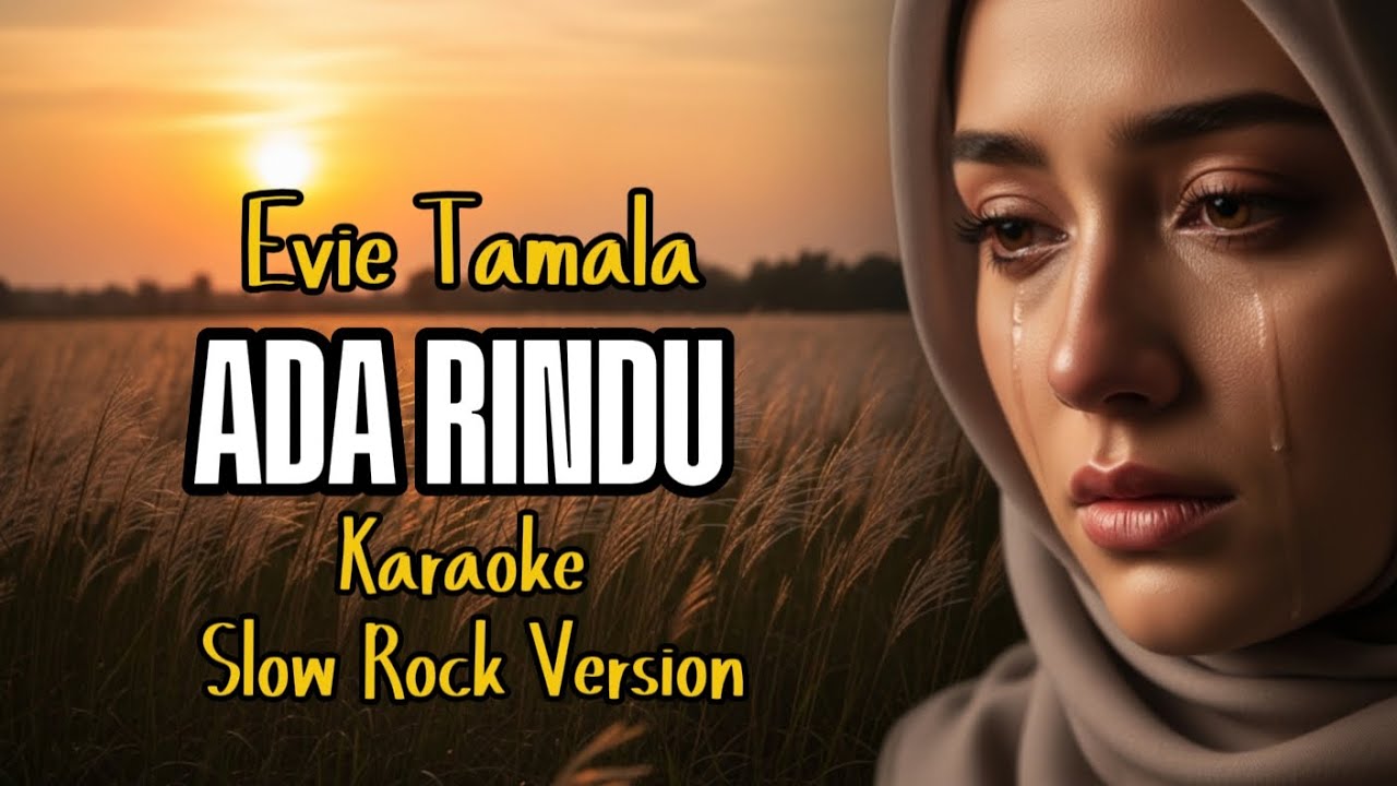 KARAOKE - Ada Rindu - Evie Tamala ‼️ Slow Rock Version #cover #music
