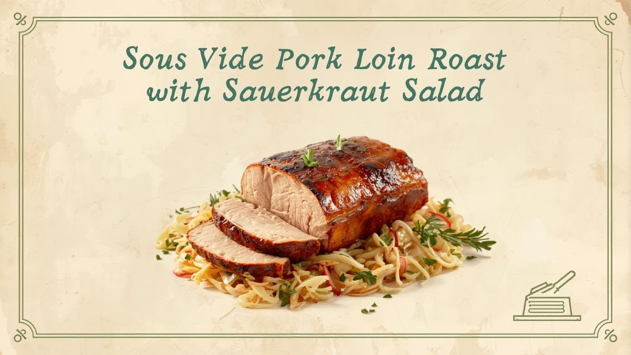 Sunday Pork Loin Roast with Sauerkraut Salad