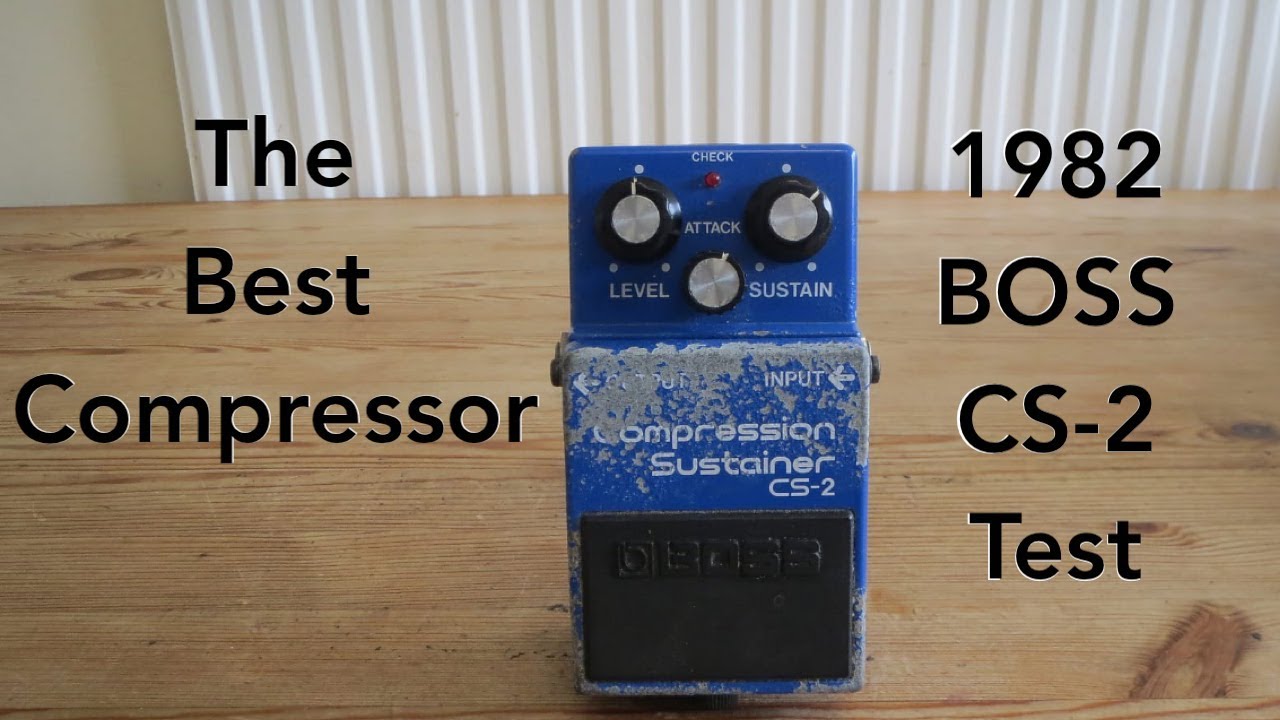 BOSS Compression Sustainer CS-2 Pedal (1982) Demo Test