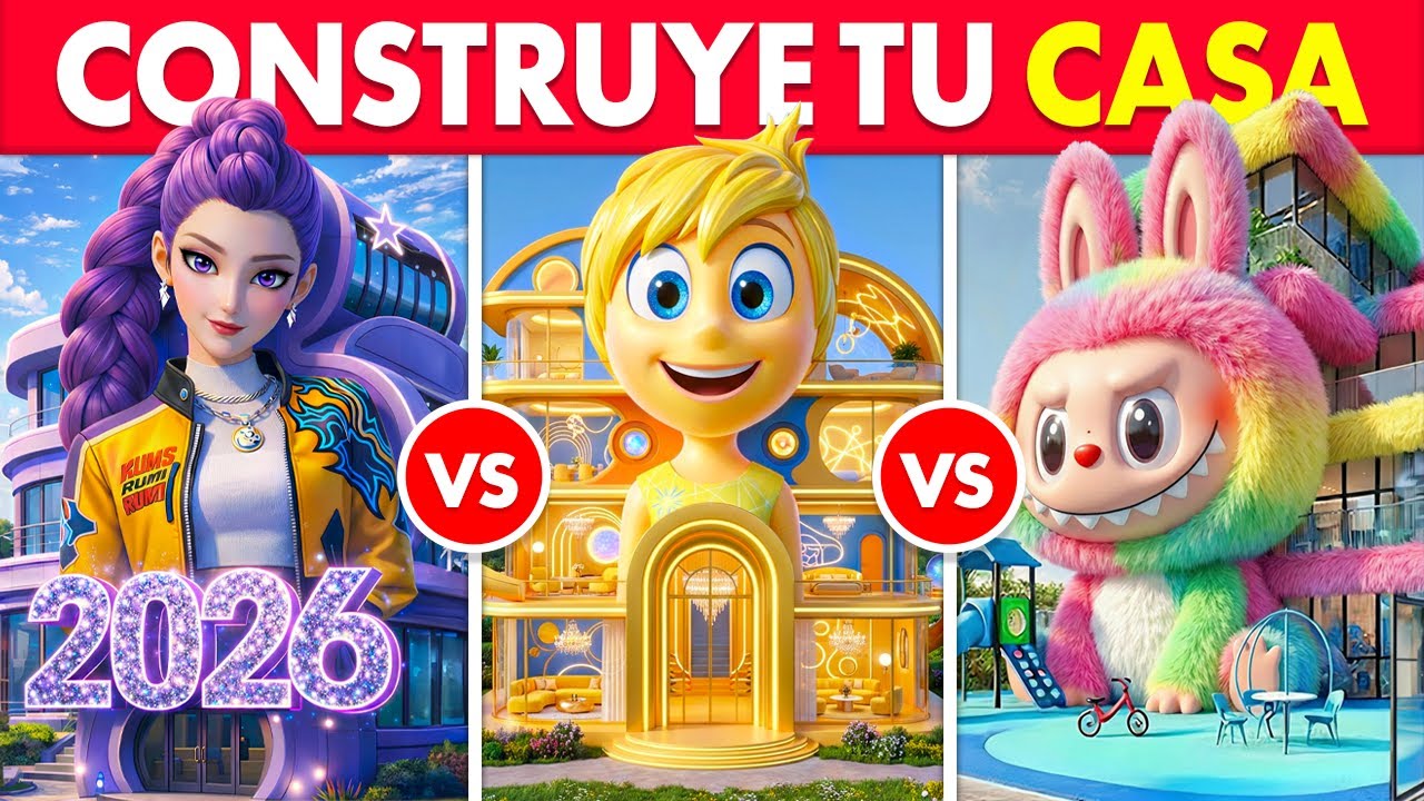 ¿Qué Prefieres? Construye Tu Nueva Casa Mágica de 2026  🏡🌈💖 Zootopia 2, Brainrot, Guerreras K-POP