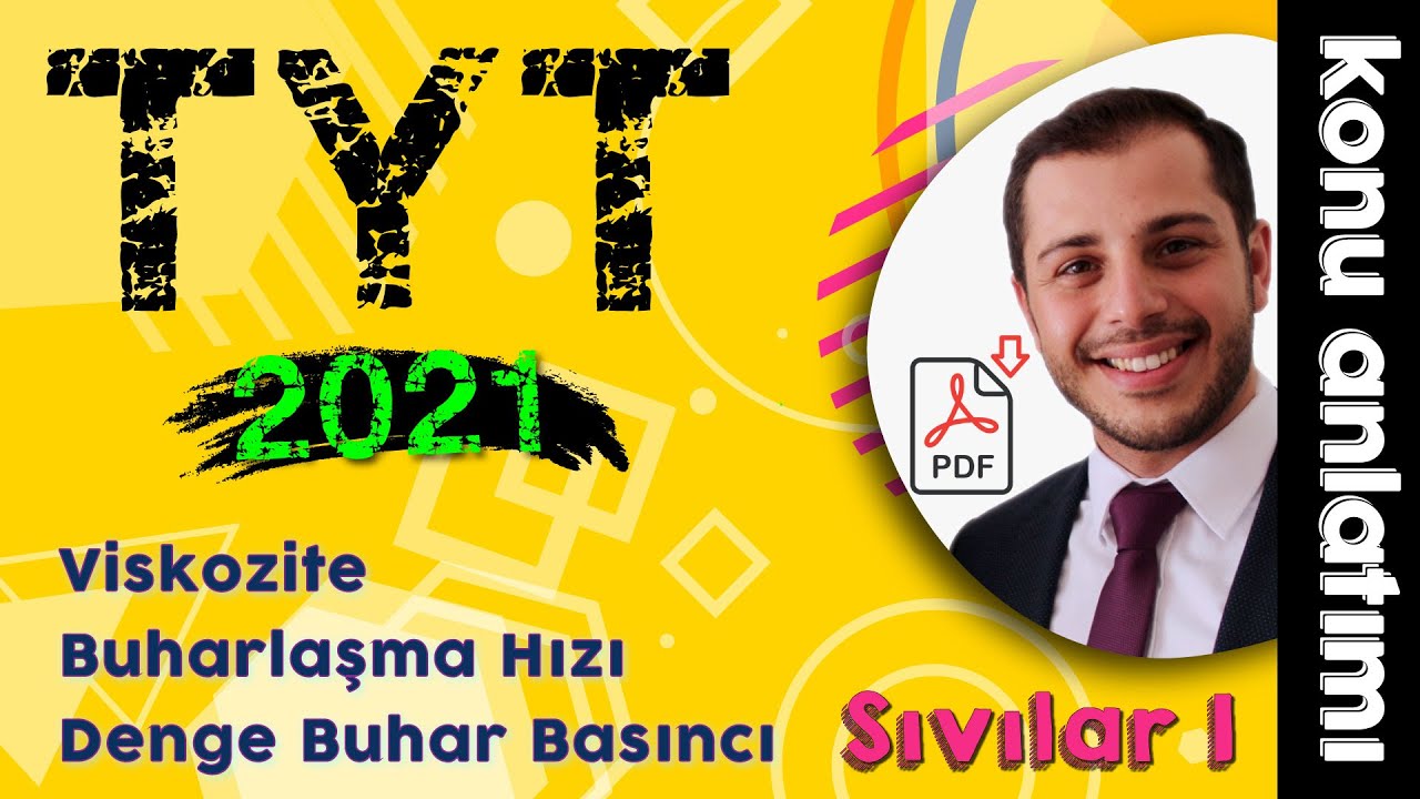 34) Sıvılar 1 (Viskozite - Denge Buhar Basıncı - Buharlaşma Hızı) Ünite 4 (9.Sınıf -TYT Kimya) 2022
