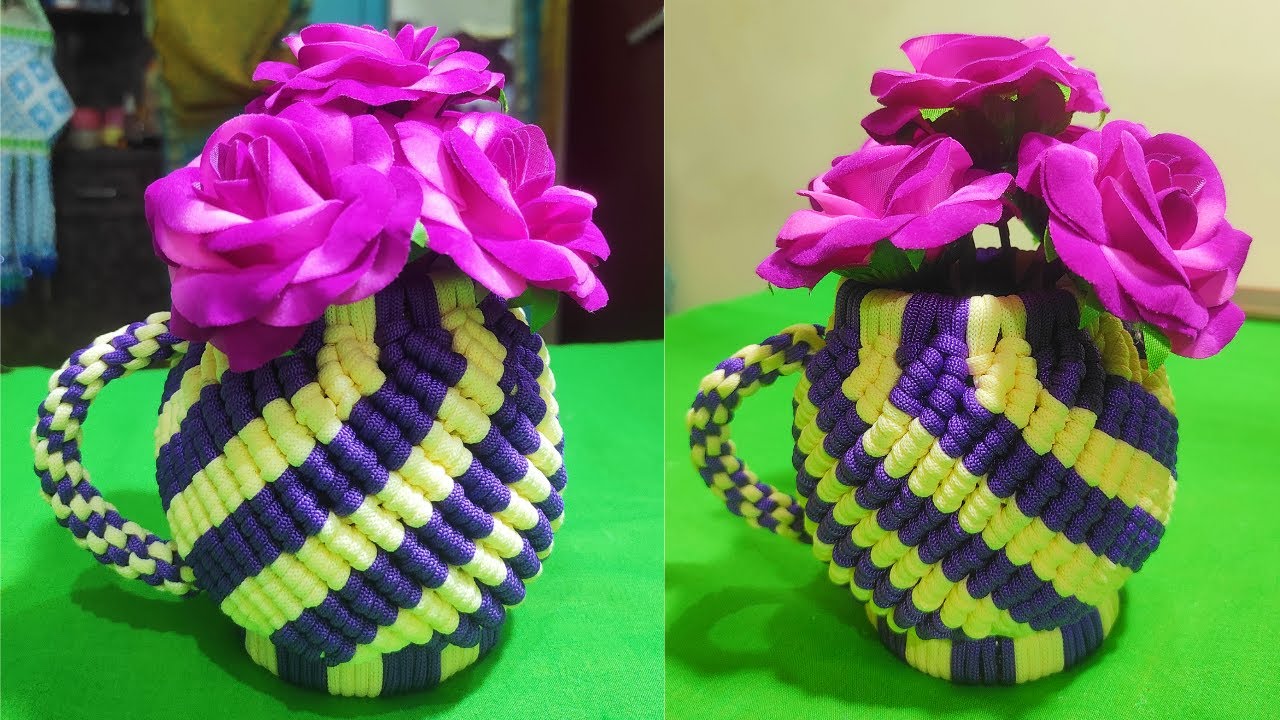Macrame flower pot | मेक्रम फ्लावर पॉट | New Design | DIY | full easy tutorial | Step by Step