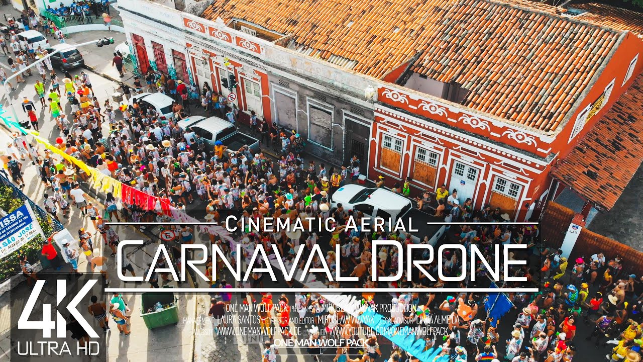 【4K】🇧🇷🎉 Carnaval do Brasil from Above 🔥 Carnival Drone Footage Olinda BRAZIL 🔥Cinematic Aerial&trade; Film
