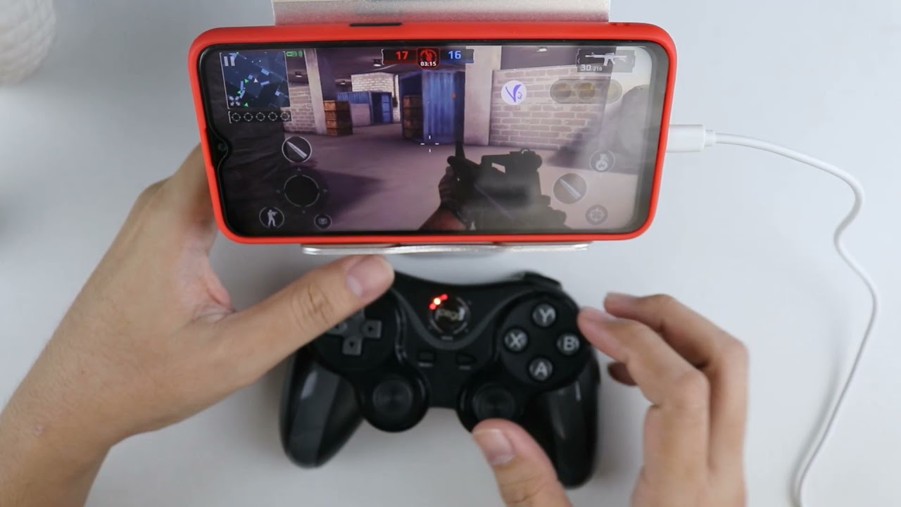 main modern combat 5 pake stik gamepad ipega directplay