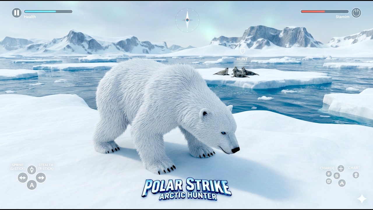 Polar Bear Simulator: Hunt & Survive The Arctic Wilderness