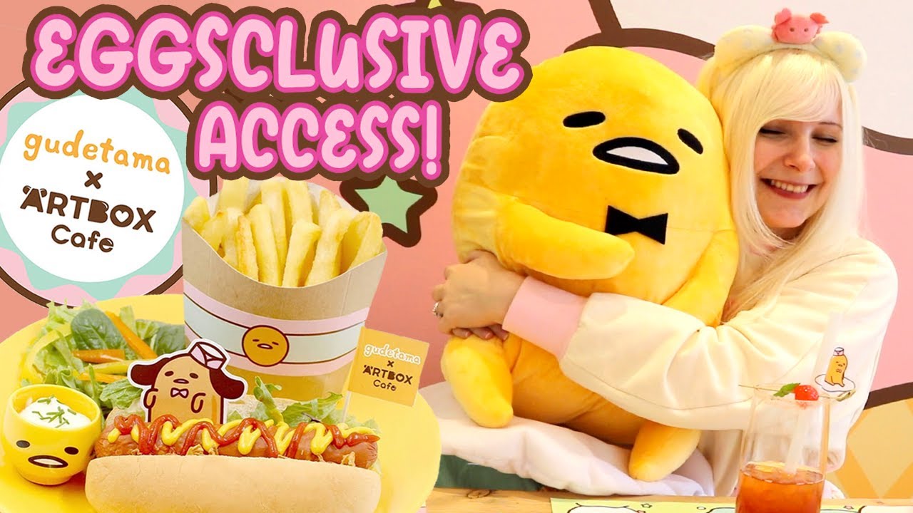 GUDETAMA CAFE TOUR! ☆ ARTBOX Cafe in Brighton, UK (Eggsclusive Access!) | TOFU CUTE TV